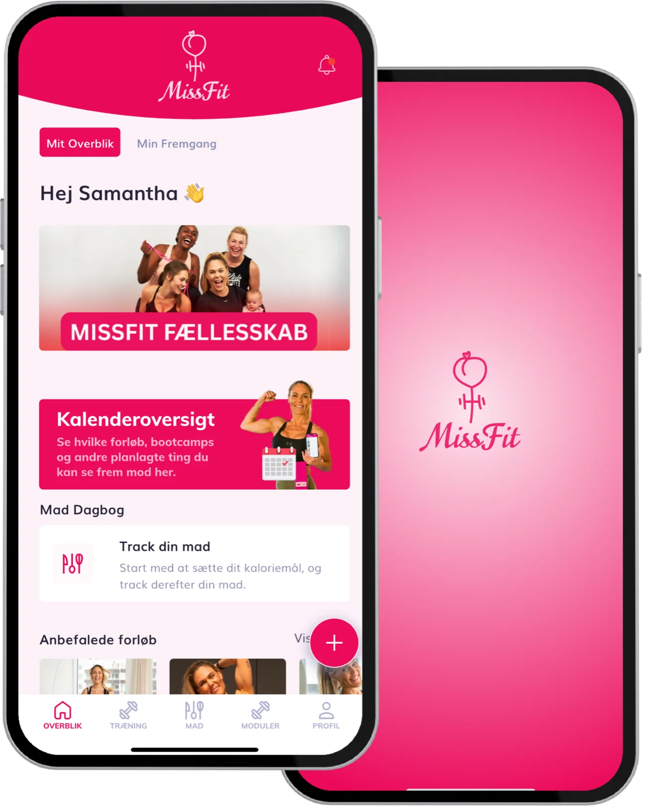 Missfit-appen på en telefon